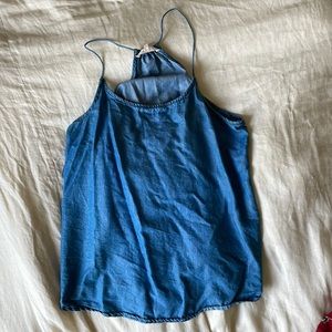 Chambray Denim Tank Top